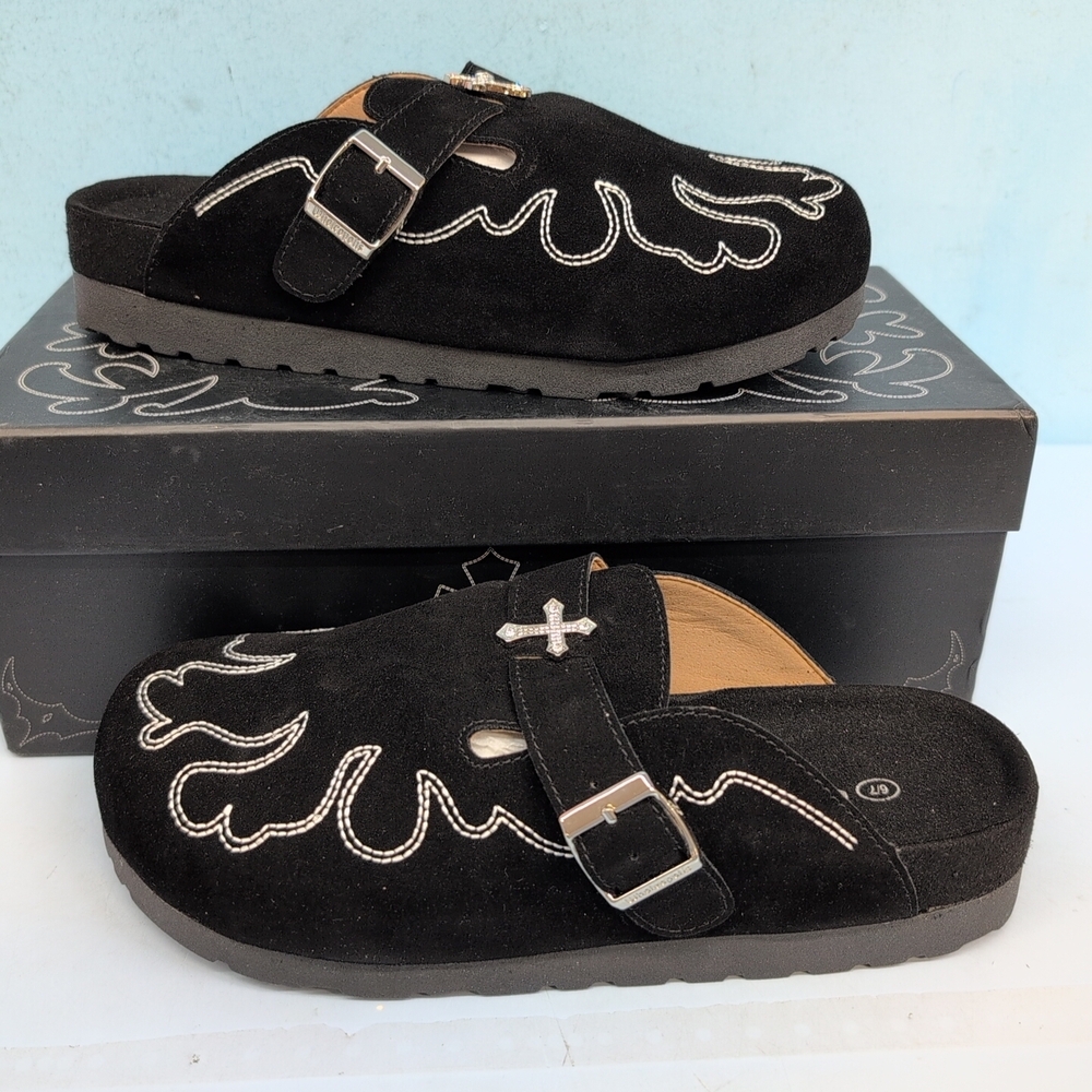 Wholeopolis People Of Gold X-Ray Crossfire Men's Walkers Clogs US 6/7 Black